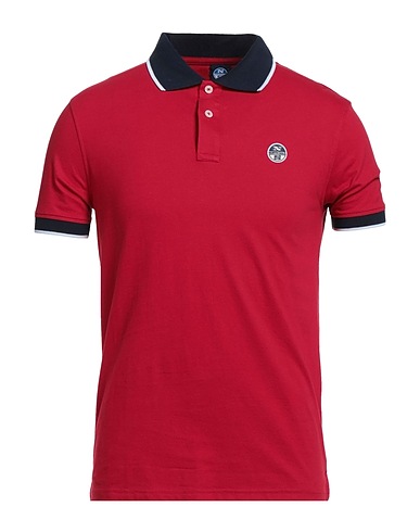 NORTH SAILS Polo shirt Brick red 94% Cotton, 6% Elastane