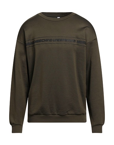 MOSCHINO T-shirt intima UNDERWEAR Verde militare 54% Poliammide, 46% Cotone, Elastan