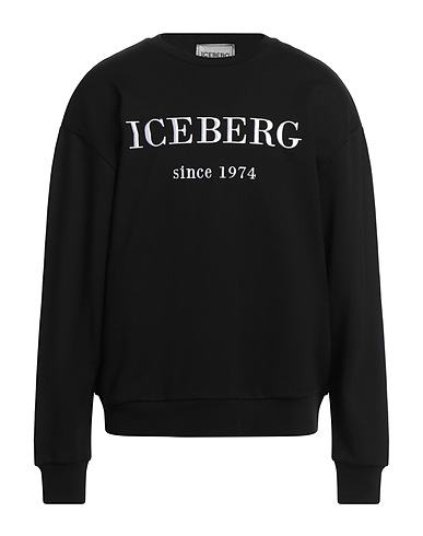ICEBERG Sweatshirt Black 100% Cotton, Polyester