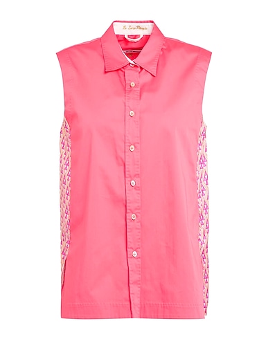 LE SARTE PETTEGOLE Рубашки и блузки с рисунком 70% Хлопок, 27% Полиамид, 3% Эластан, Шелк