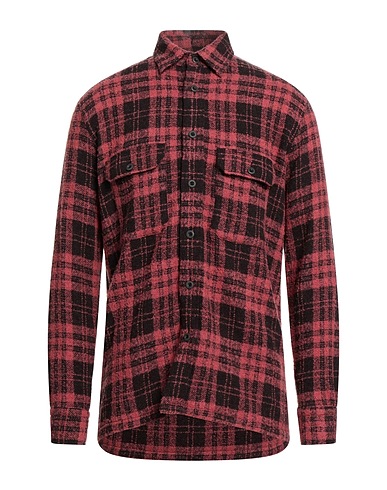 DESTIN Camicia a quadri Rosa antico 64% Lana, 29% Cachemire, 7% Poliammide