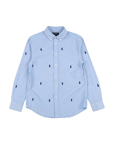 POLO RALPH LAUREN Patterned shirt Sky blue 100% Cotton