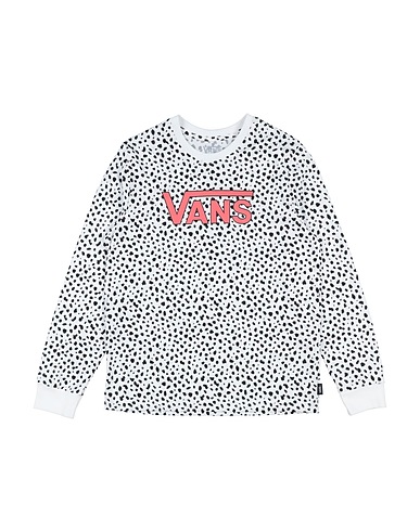 VANS T-shirt DALMATION V LS BFF
 White 100% Cotton