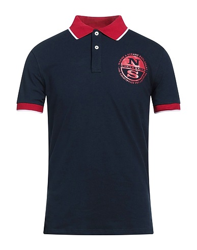 NORTH SAILS Polo shirt Midnight blue 94% Cotton, 6% Elastane