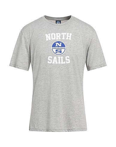 NORTH SAILS T-shirt Light grey 50% Polyester, 50% Cotton