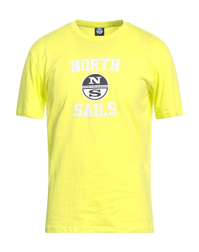 NORTH SAILS T-shirt Verde lime 50% Poliestere, 50% Cotone