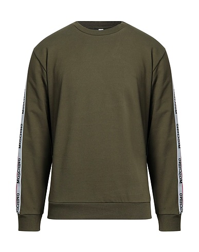 MOSCHINO Undershirt Military green 95% Cotton, 5% Elastane