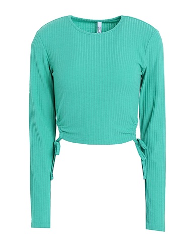 ONLY Crop top Green 65% Polyester, 30% Viscose, 5% Elastane