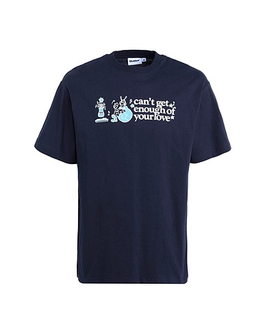BUTTER GOODS T-shirt CANT GET ENOUGH TEE
 Blu notte 100% Cotone