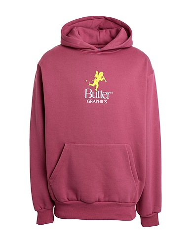 BUTTER GOODS Hooded track jacket  PIXIE LOGO PULLOVER HOOD
 Garnet 70% Cotton, 30% Polyester