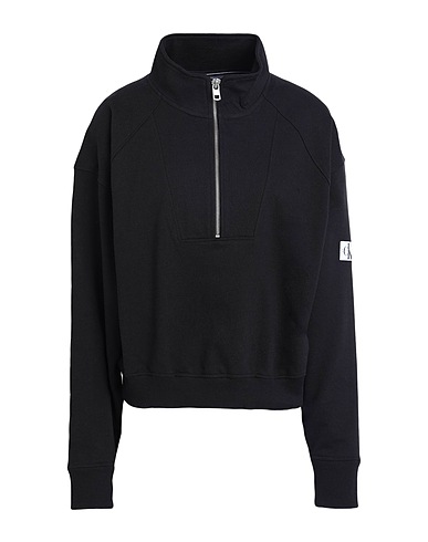 CALVIN KLEIN JEANS Felpa Nero 100% Cotone riciclato