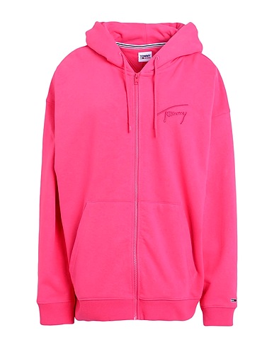 TOMMY JEANS Felpa Fucsia 87% Cotone, 13% Poliestere