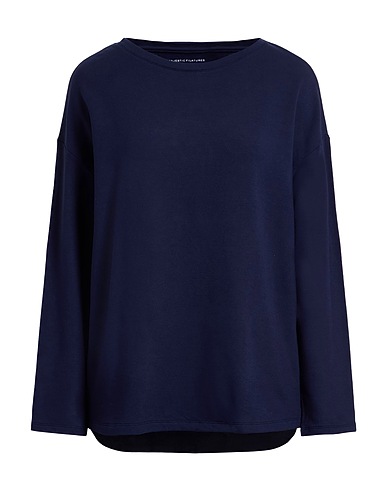 MAJESTIC FILATURES Sweatshirt Navy blue 96% Viscose, 4% Elastane