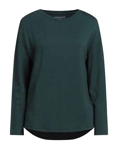 MAJESTIC FILATURES Felpa Verde scuro 96% Viscosa, 4% Elastan