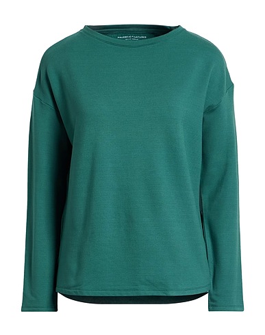 MAJESTIC FILATURES Sweat-shirt Vert émeraude 96% Viscose, 4% Élasthanne