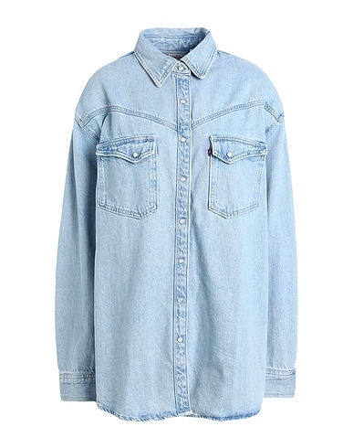 LEVI'S Jeanshemd THE XL WESTERN  Blau 100% Baumwolle