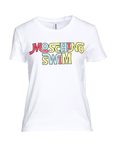 MOSCHINO T-shirt White 94% Cotton, 6% Elastane