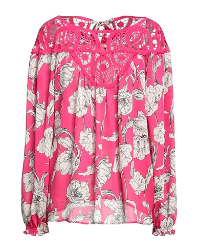 SEVENTY VENEZIA Top Fuchsia 100% Polyester, Cotton