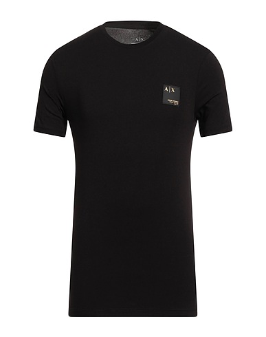 ARMANI EXCHANGE T-shirt Black 95% Cotton, 5% Elastane