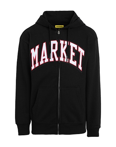 MARKET Hooded sweatshirt MARKET ARC ZIP-UP HOODIE
 Black 100% Cotton