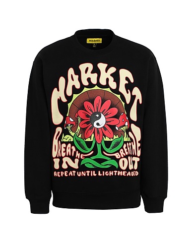 MARKET Sweatshirt MARKET BREATHWORK CREWNECK SWEATSHIRT
 Black 100% Cotton
