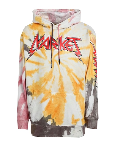 MARKET Hooded track jacket  IRON MARKET TIE-DYE HOODIE
 Ivory 100% Cotton