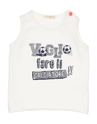 SEMPRENOI! T-shirt White 93% Cotton, 7% Elastane