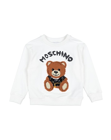 MOSCHINO KID Sweatshirt Ivory 95% Cotton, 5% Elastane, Polyester