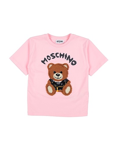 MOSCHINO KID T-shirt Pink 95% Cotton, 5% Elastane, Polyester