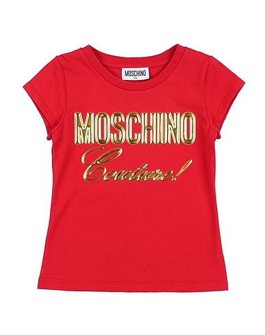 MOSCHINO KID T-shirt Red 94% Cotton, 6% Elastane