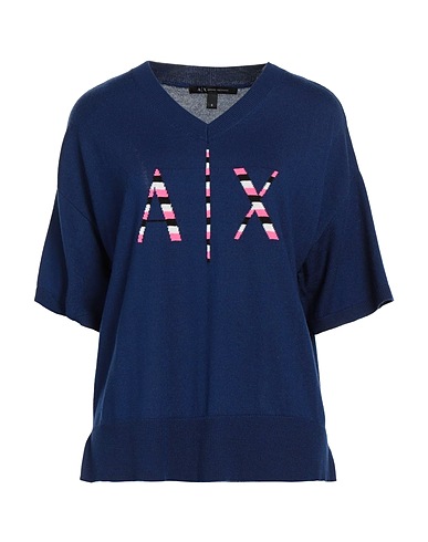ARMANI EXCHANGE Pullover Blu 51% Acrilico, 49% Lana Vergine
