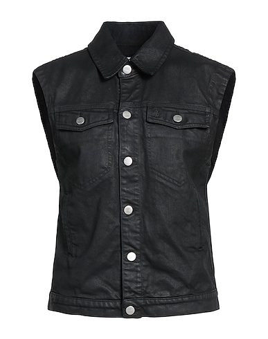 ICON DENIM Denim shirt Black 100% Cotton