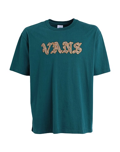 VANS Basic T-Shirt SHEPERDS CHECK SS TEE
 Deep teal 100% Cotton