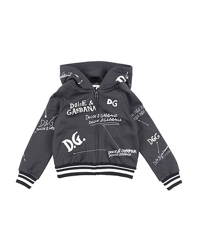 DOLCE&GABBANA スウェット ブラック コットン 100% / レーヨン / ポリ塩化ビニル / ポリエステル / ポリウレタン