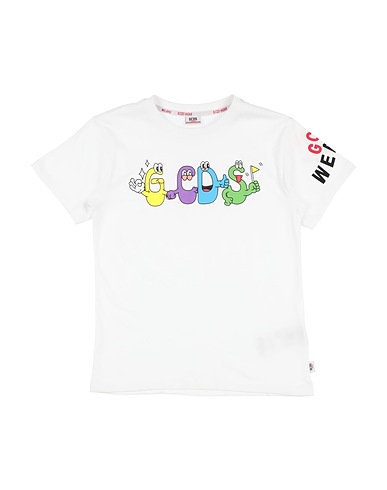 GCDS MINI T-shirt White 100% Cotton, Elastane