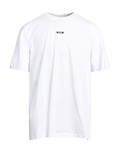 MSGM T-shirt White 100% Cotton