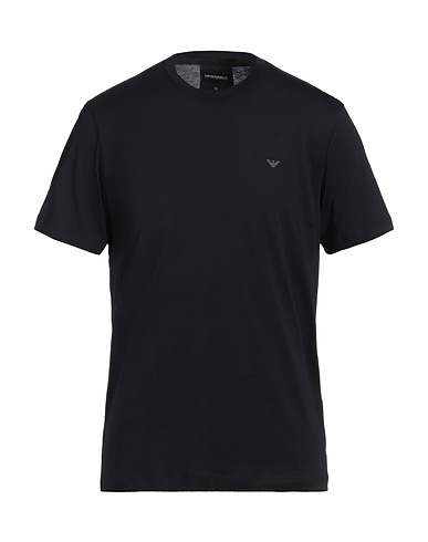 EMPORIO ARMANI Basic T-Shirt Midnight blue Pima Cotton