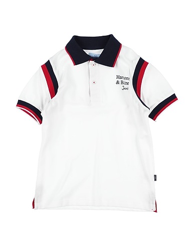 HARMONT & BLAINE Polo shirt White 100% Cotton