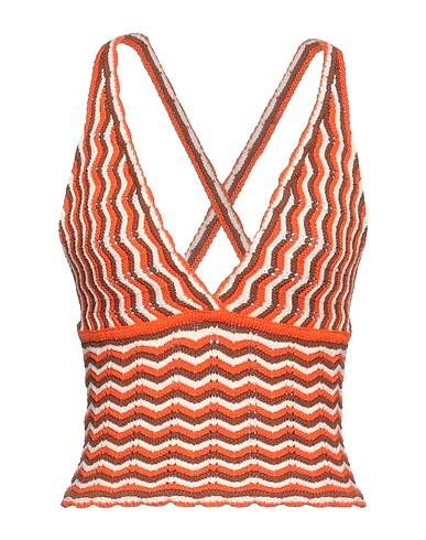 PINKO Top Orange 100% Cotton