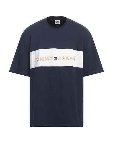 TOMMY JEANS Basic T-Shirt Navy blue 100% Cotton