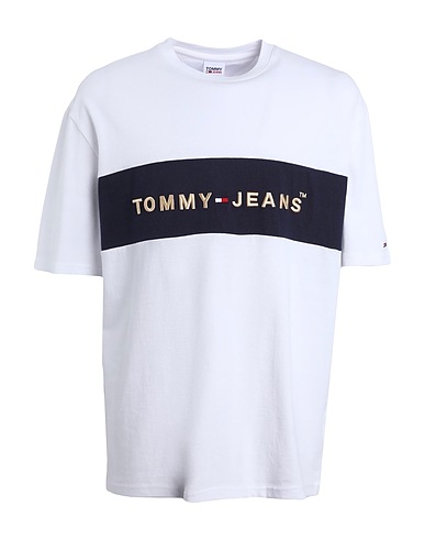 TOMMY JEANS Basic T-Shirt White 100% Cotton