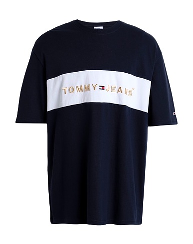TOMMY JEANS ベーシックTシャツ ミッドナイトブルー コットン 100%