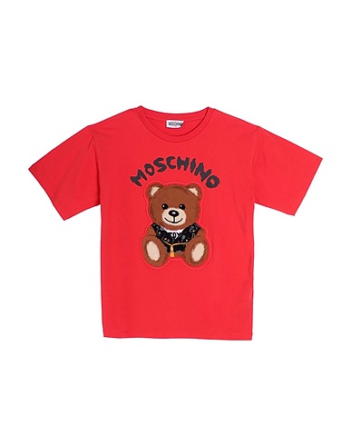 MOSCHINO TEEN T-Shirt Rot 95% Baumwolle, 5% Elastan, Polyester
