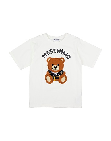 MOSCHINO TEEN T-shirt White 95% Cotton, 5% Elastane, Polyester