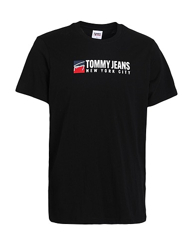 TOMMY JEANS T-shirt Nero 100% Cotone