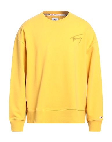 TOMMY JEANS Sweatshirt Yellow 87% Recycled cotton, 13% Recycled polyester