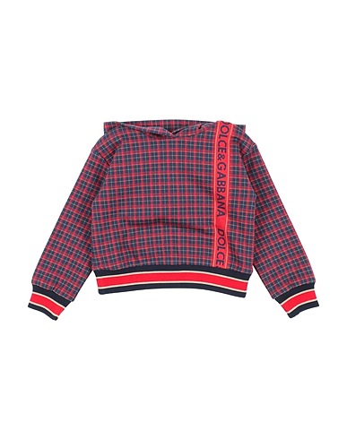 DOLCE&GABBANA Hooded track jacket  Red 72% Cotton, 25% Polyester, 3% Elastane