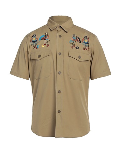 CLOT Shirts Beige Cotton, Nylon