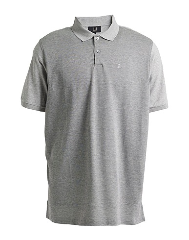 DUNHILL Polo shirt Light grey 100% Cotton