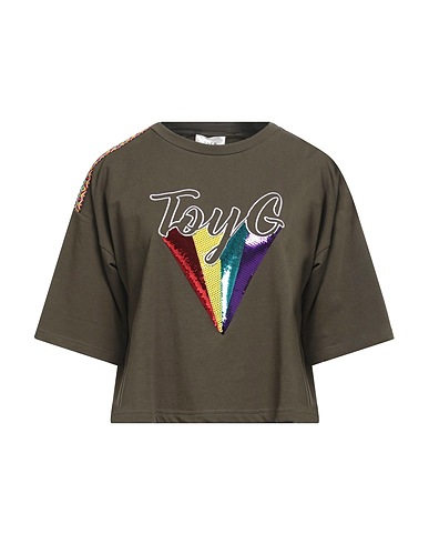 TOY G. T-shirt Verde militare 100% Cotone